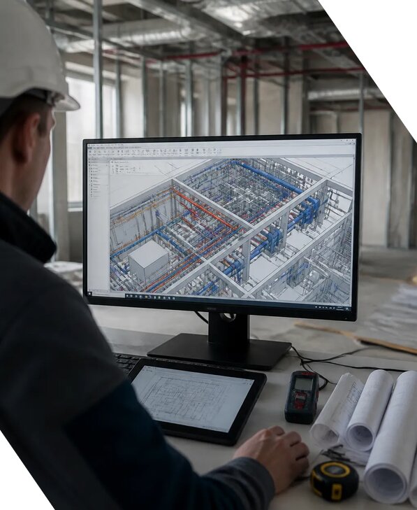 Создание BIM модели инженерных сетей для объектов в Самаре